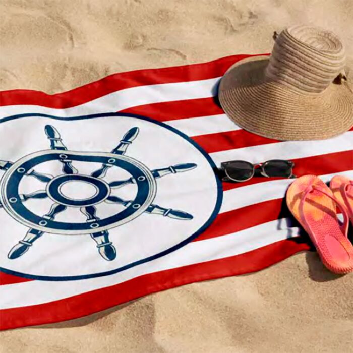 Serviette de plage Egeria « Rudder », 75x150 cm
