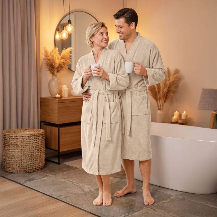 Unisex Bademantel «Elias», Walkfrottee