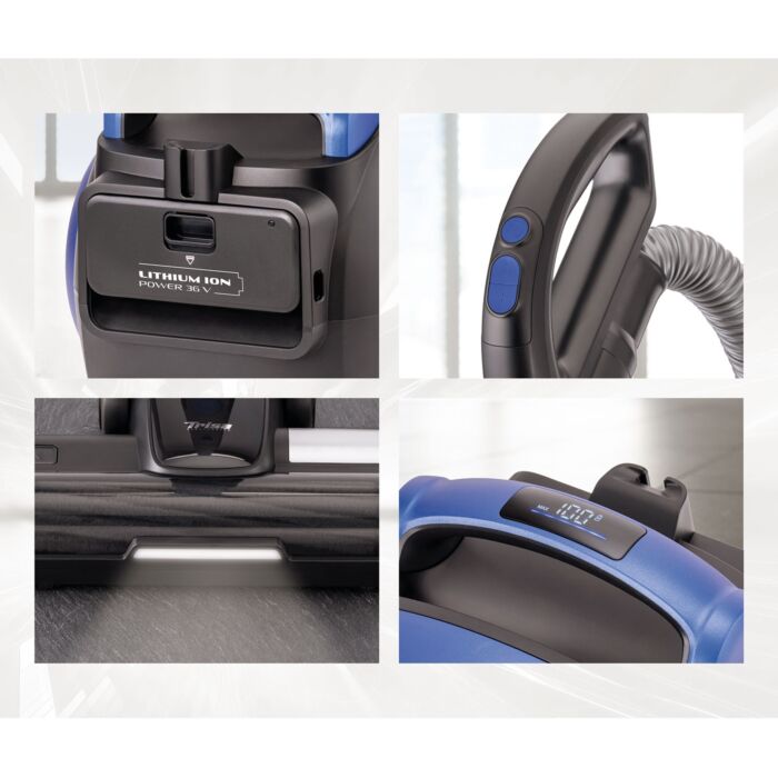 Aspirateur sans fil Trisa Professional Clean T3589, 900 W, avec filtre HEPA et suceur plat LED