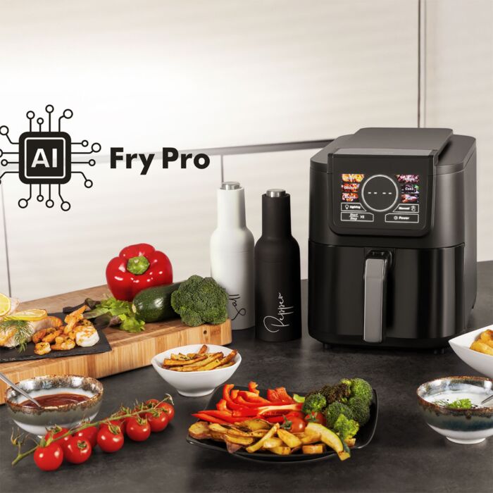 Trisa Heissluftfritteuse «Ai Fry Pro», KI-Technologie, 5 l Fassungsvermögen