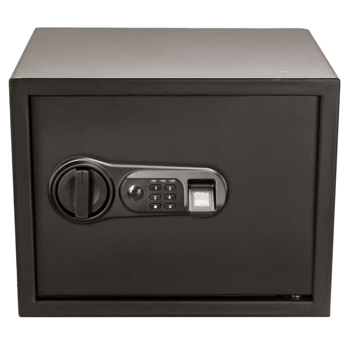 Coffre-fort domestique avec empreinte digitale, code numérique et clé de secours, 34 litres