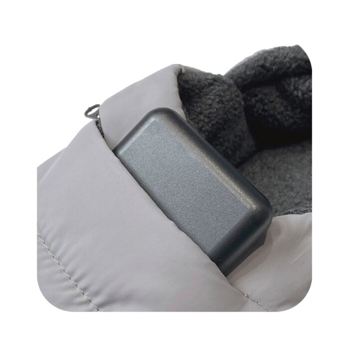 Chaussons chauffants, 3 niveaux de chauffage, sans fil avec batterie rechargeable