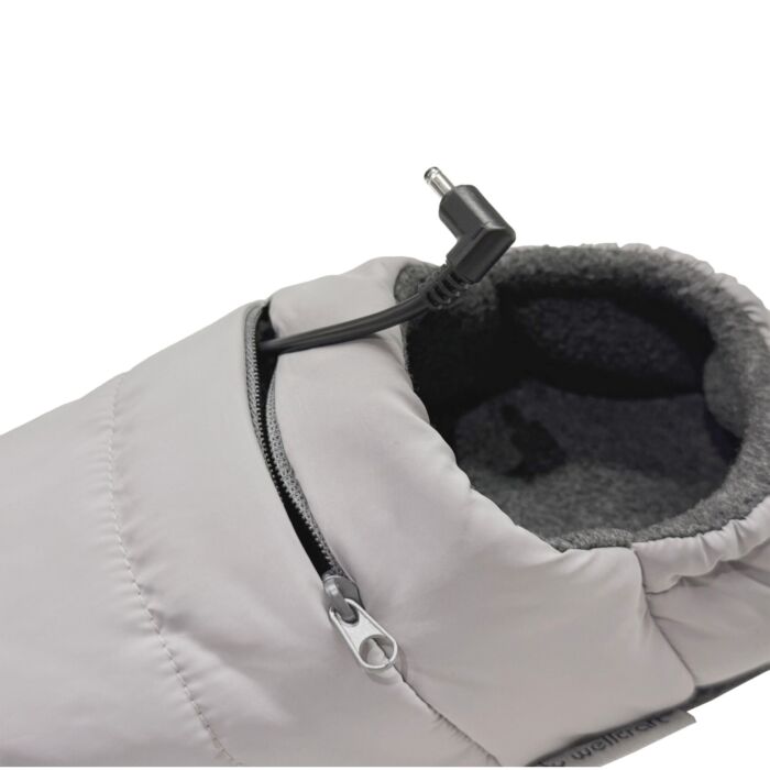 Chaussons chauffants, 3 niveaux de chauffage, sans fil avec batterie rechargeable