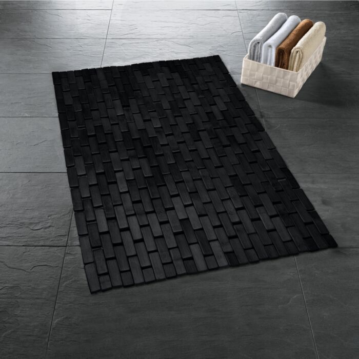Kleine Wolke Badematte «Palito», Bambus, rutschhemmend, 50 x 70 cm