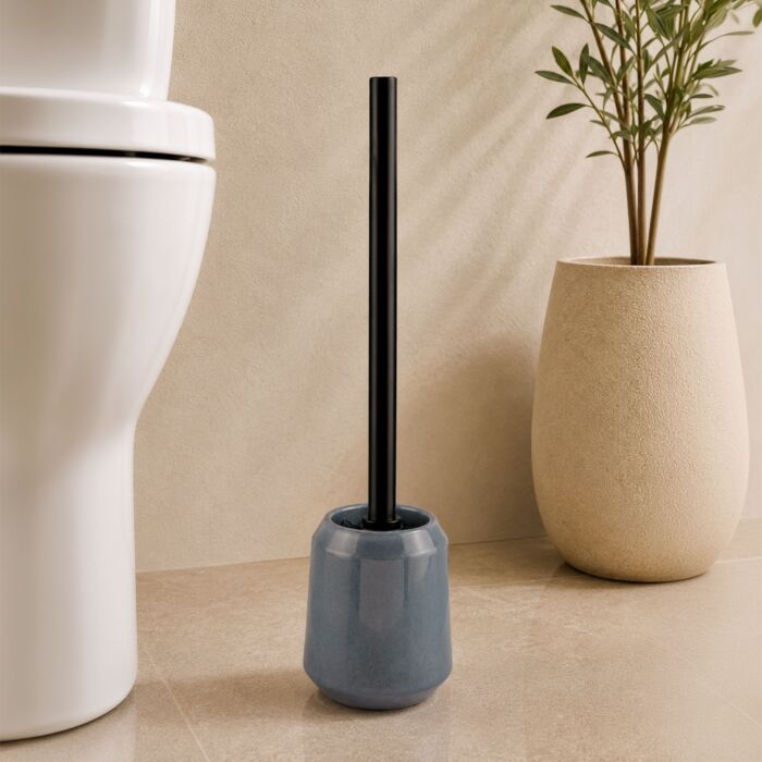 Kleine Wolke WC-Bürstengarnitur «Mystic», Steinzeug, Ø 11 cm