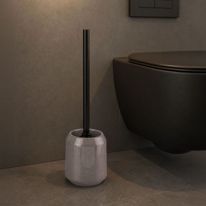 Kleine Wolke WC-Bürstengarnitur «Mystic», Steinzeug, Ø 11 cm