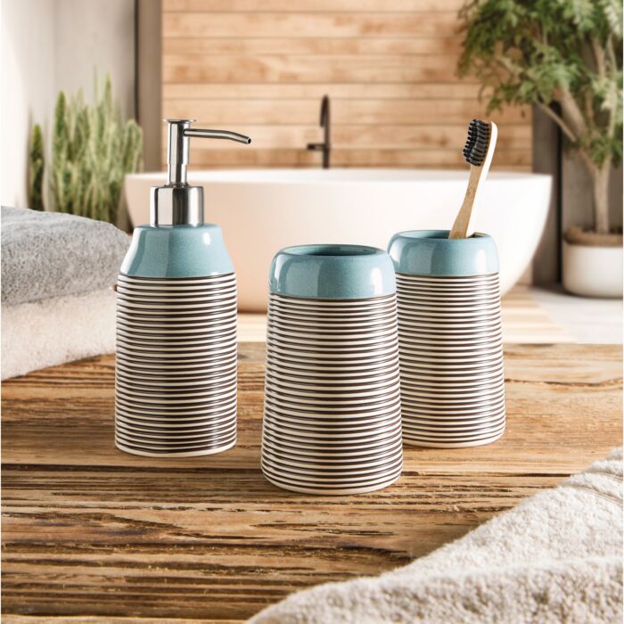 Garniture de brosse de WC «Okapi», grès, Ø 11 cm