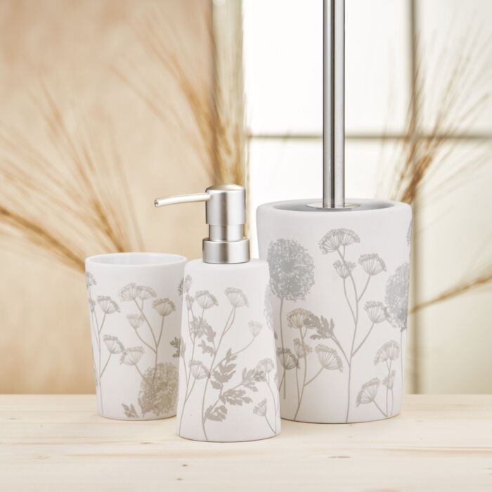 Garniture de brosse de WC Kleine Wolke «Savannah», grès, Ø 11,2 cm
