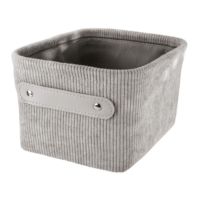 Kleine Wolke Aufbewahrungskorb «Bedford», Cord-Optik