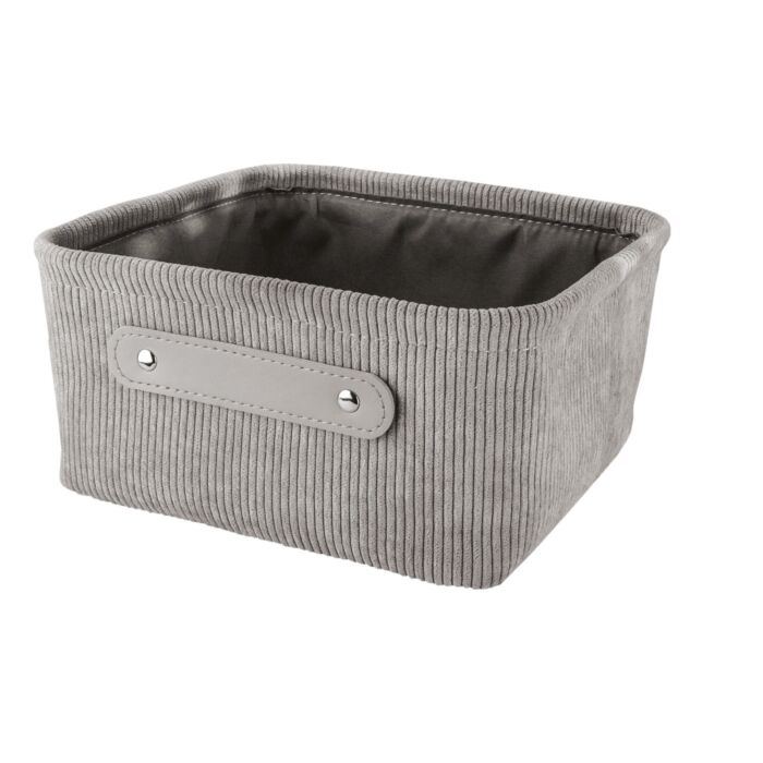 Kleine Wolke Aufbewahrungskorb «Bedford», Cord-Optik