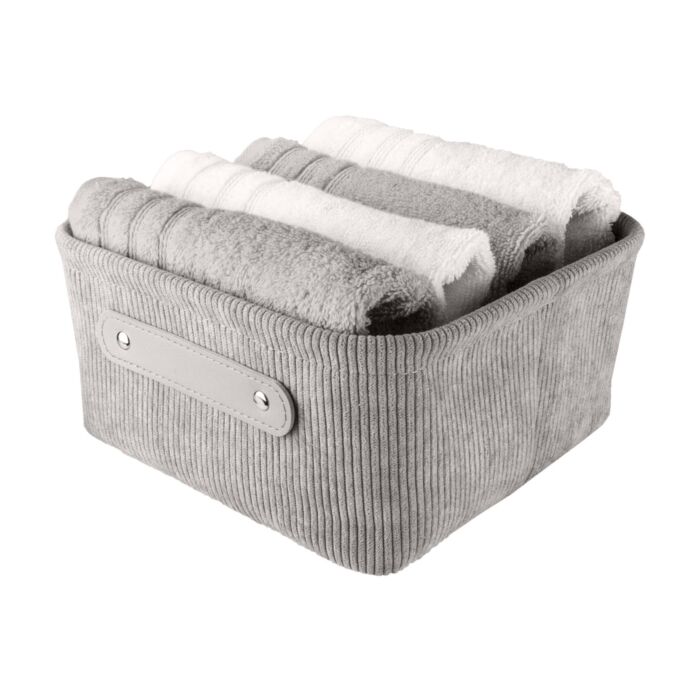 Kleine Wolke Aufbewahrungskorb «Bedford», Cord-Optik
