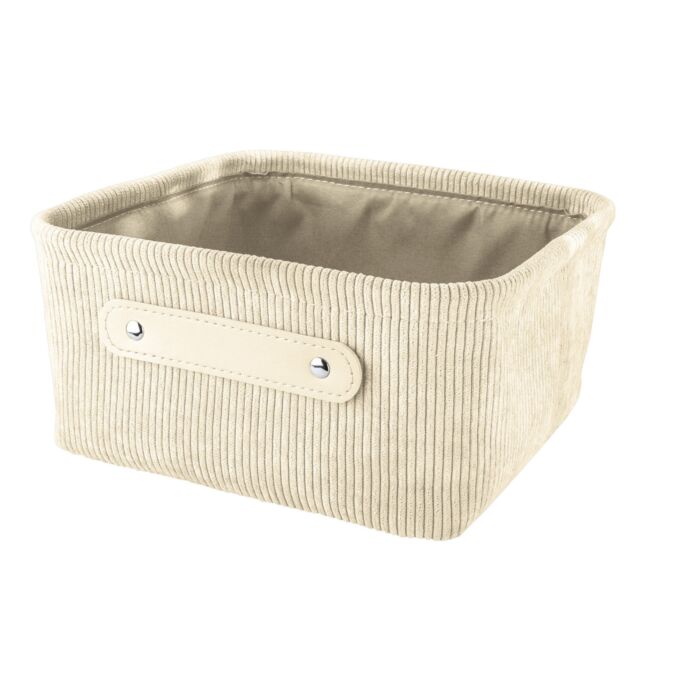 Kleine Wolke Aufbewahrungskorb «Bedford», Cord-Optik