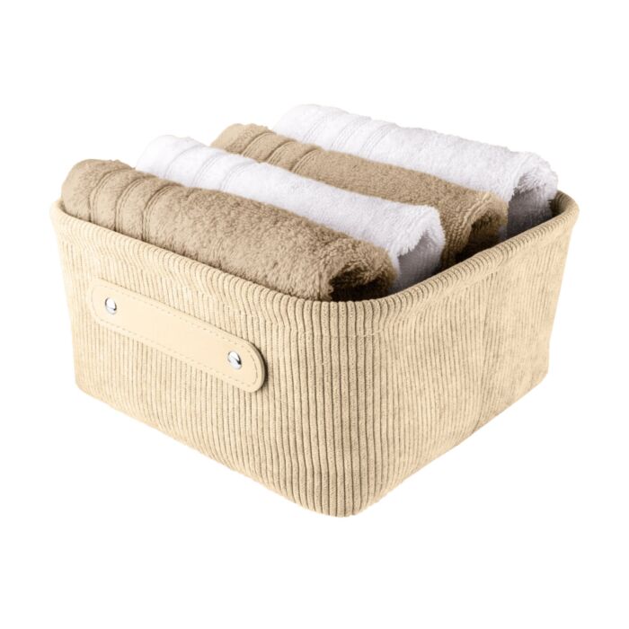 Kleine Wolke Aufbewahrungskorb «Bedford», Cord-Optik