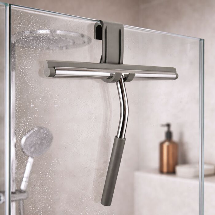 Raclette de douche Kleine Wolke «Sono», avec support en silicone, forme ergonomique