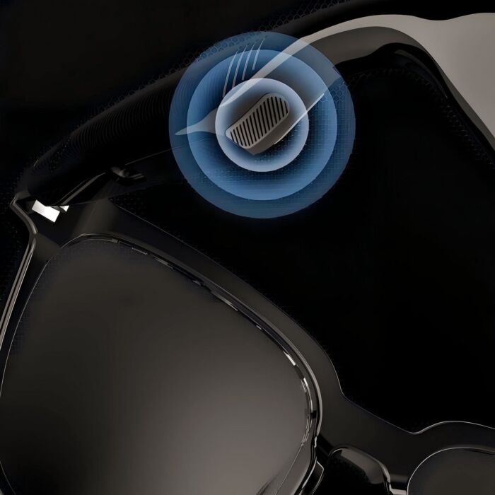 Smart Audio-Brille mit Bluetooth, Blaulichtfilter, Wechselgläser