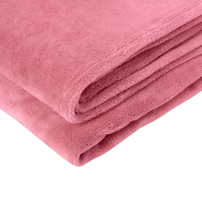 em-es-te Wohndecke «Coral», 150 x 200 cm, aus Microfaser-Fleece
