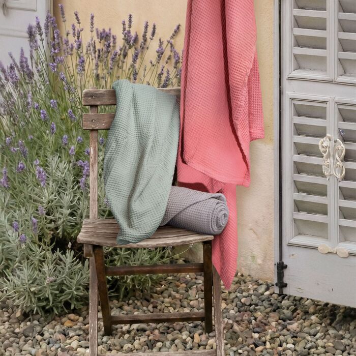 Couverture nid d'abeille Elli, 130x170 cm