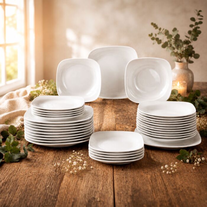 Service «Selene New», 36 pièces, en porcelaine, pour 12 personnes