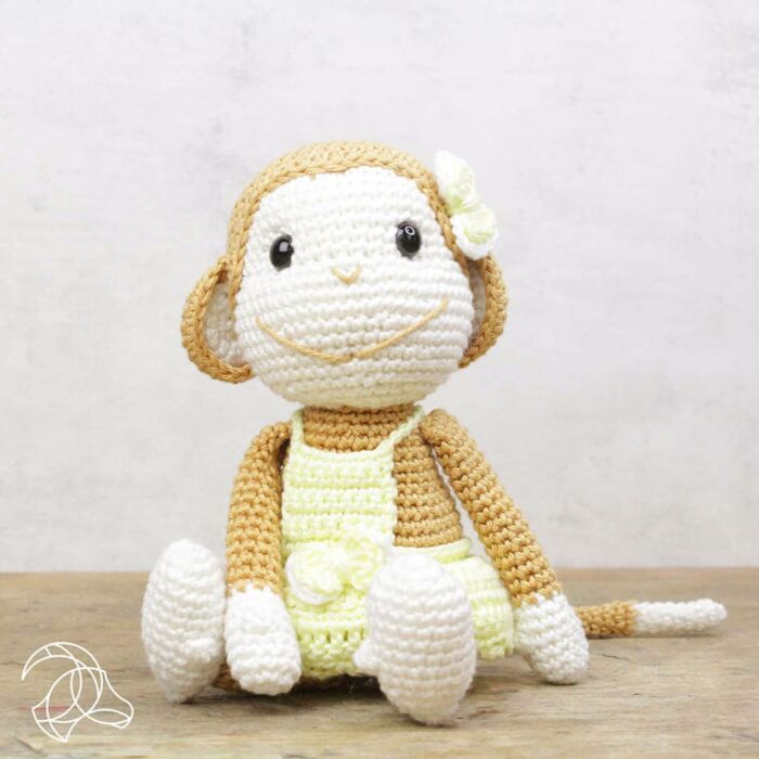Kit de crochet Hardicraft «Singe Nikki», peluche DIY env. 22 cm