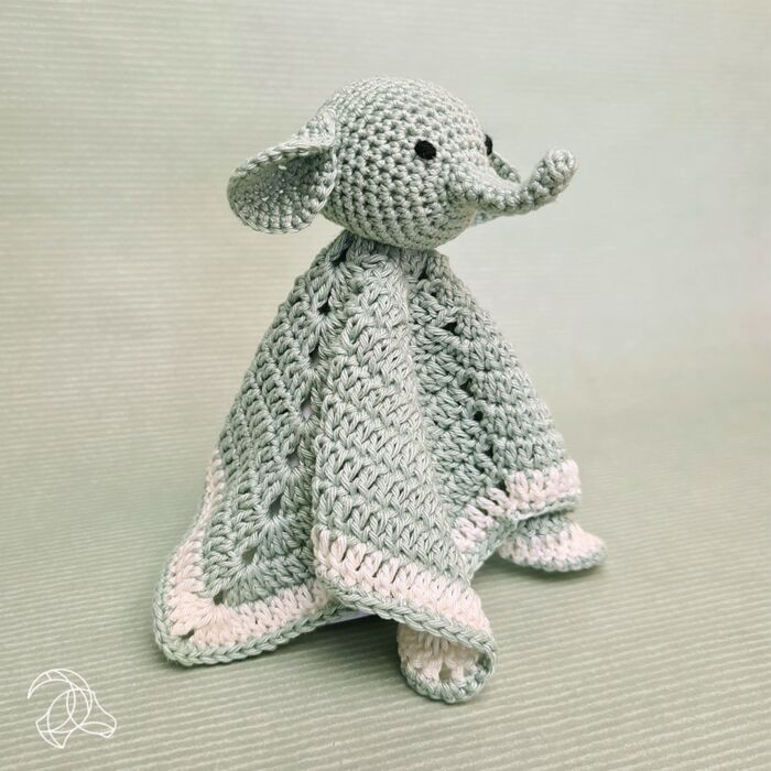 Kit de crochet Hardicraft «Éléphant», kit DIY à réaliser soi-même, environ 28 cm