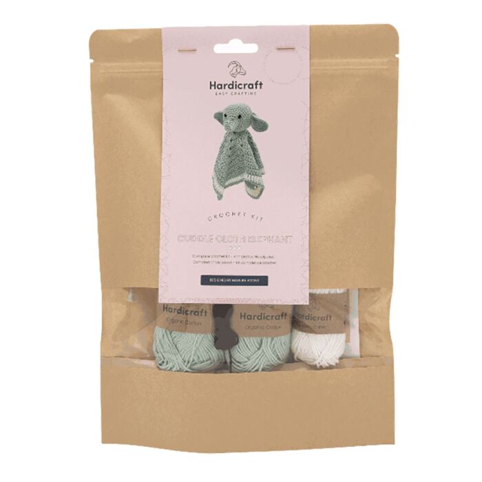 Kit de crochet Hardicraft «Éléphant», kit DIY à réaliser soi-même, environ 28 cm