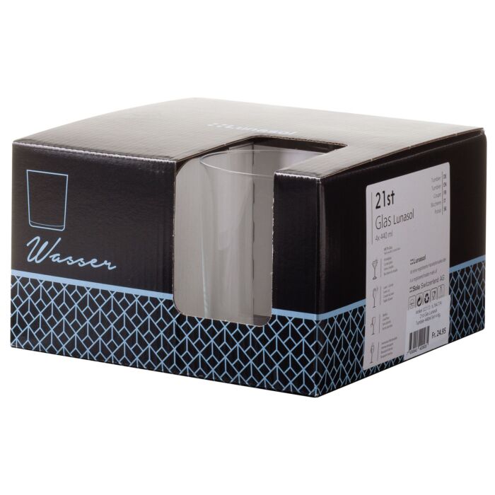 Sola Lunasol Tumbler Verre 440 ml 4 pièces
