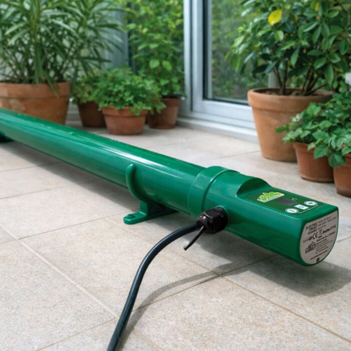 Chauffage électrique Bio Green avec thermostat numérique, pour serres jusqu'à 10 m²