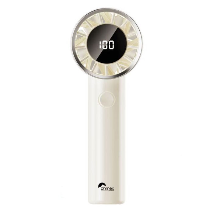 Ventilateur à main sans fil Ohmex, 5 vitesses, 3000 mAh, USB-C