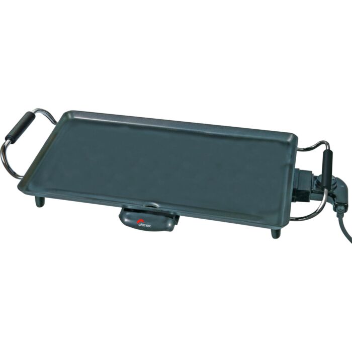 Gril Teppanyaki Ohmex, surface de cuisson 46x26 cm, 2000 W, revêtement antiadhésif