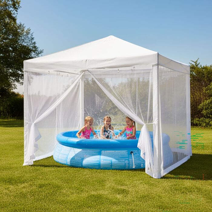 Starlyf Gartenzelt «Gazebo», mit Moskitonetz und UV-Schutz, 3 x 3 m