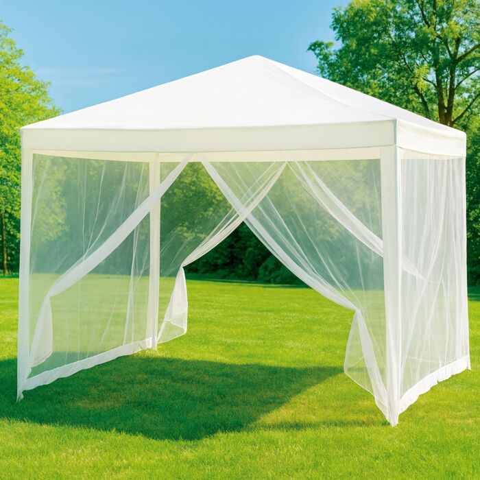 Starlyf Gartenzelt «Gazebo», mit Moskitonetz und UV-Schutz, 3 x 3 m