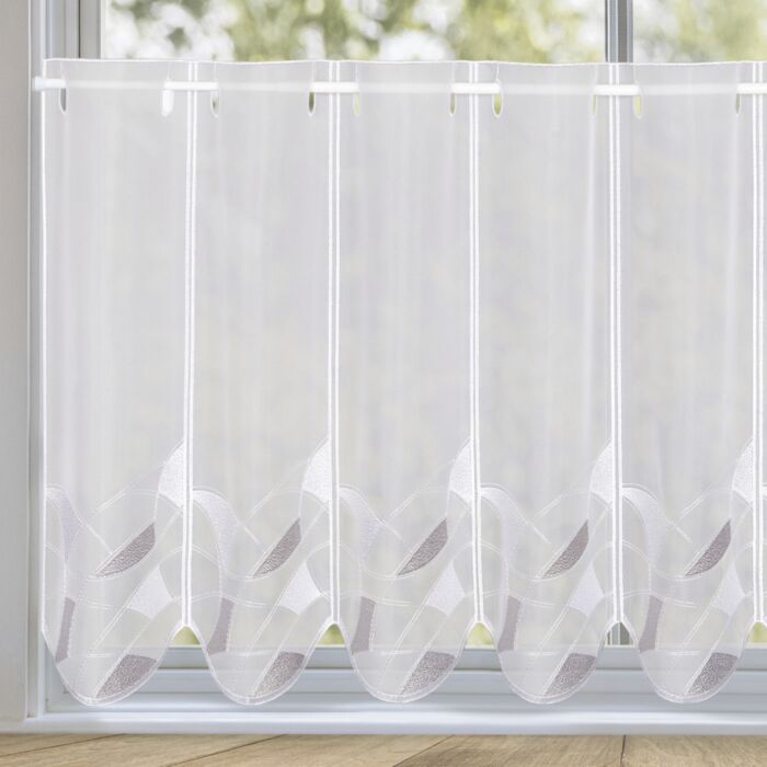 Transparenter Bistrovorhang Gina, 145x45 cm