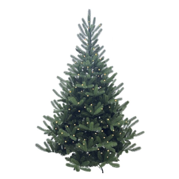 Weihnachtsbaum mit LED-Beleuchtung und Metallständer