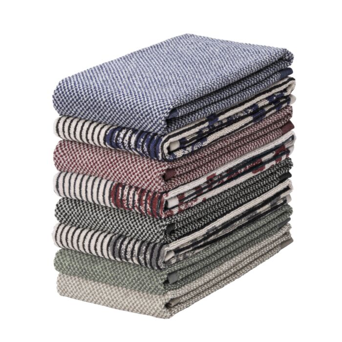Linge éponge doux à rayures verticales et motifs floraux
