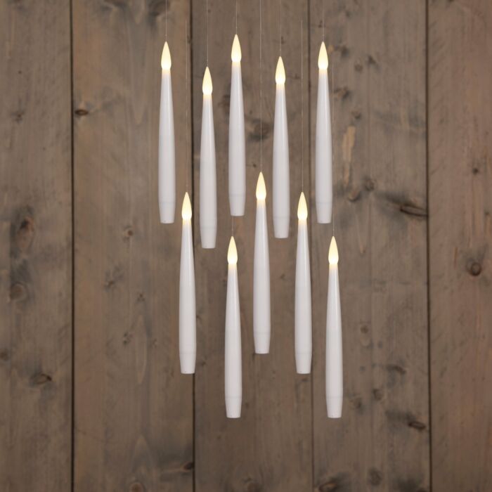 Lot de 10 bougies flottantes, avec télécommande