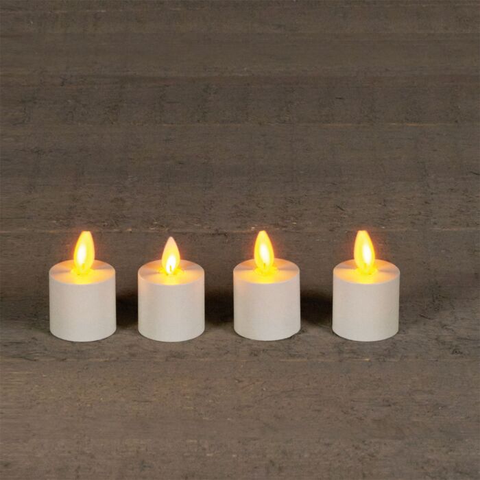 Bougies chauffe-plat de rechange pour station de recharge, lot de 4