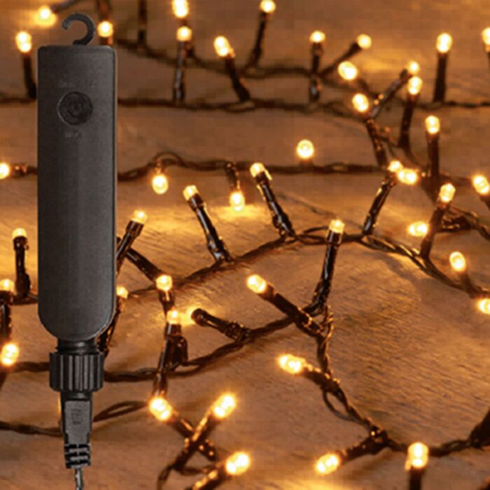 LED-Lichterkette, warmweiss, USB-wiederaufladbar