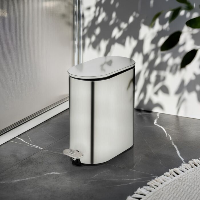 Poubelle à pédale «Collungo», 5 L, système de fermeture automatique Easy-Close