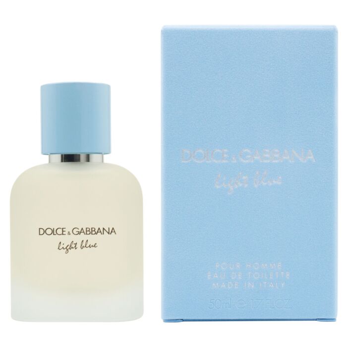 Eau de Toilette Dolce & Gabbana «Light Blue pour Homme», parfum boisé et aromatique pour homme, 50 ml