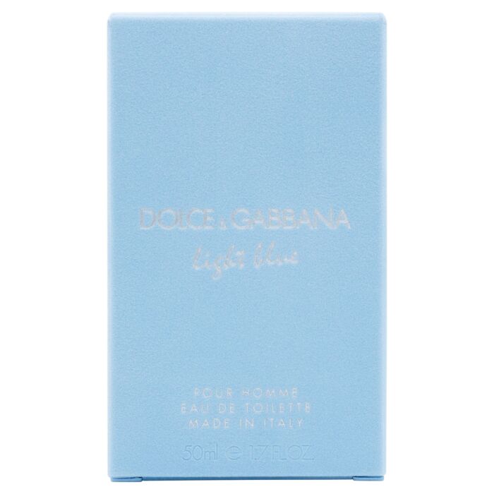 Eau de Toilette Dolce & Gabbana «Light Blue pour Homme», parfum boisé et aromatique pour homme, 50 ml