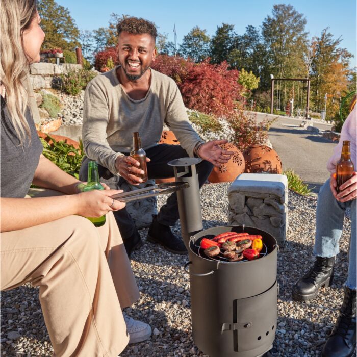 Service à fondue et barbecue «Gusto», 10 pièces, avec une casserole en acier inoxydable de 5 litres