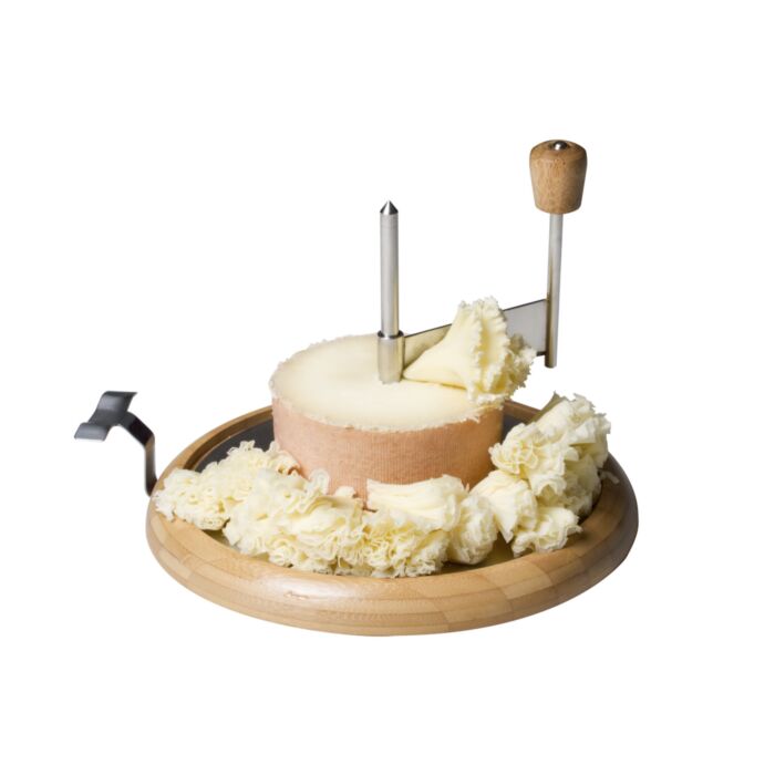 Käse-Hobel aus Bambus, mit abnehmbarer Stahlplatte