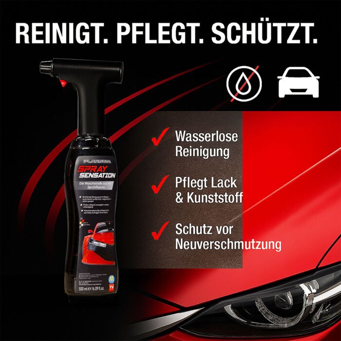 Kit d'entretien automobile Platinum SpraySensation, avec aspirateur à main sans fil et accessoires