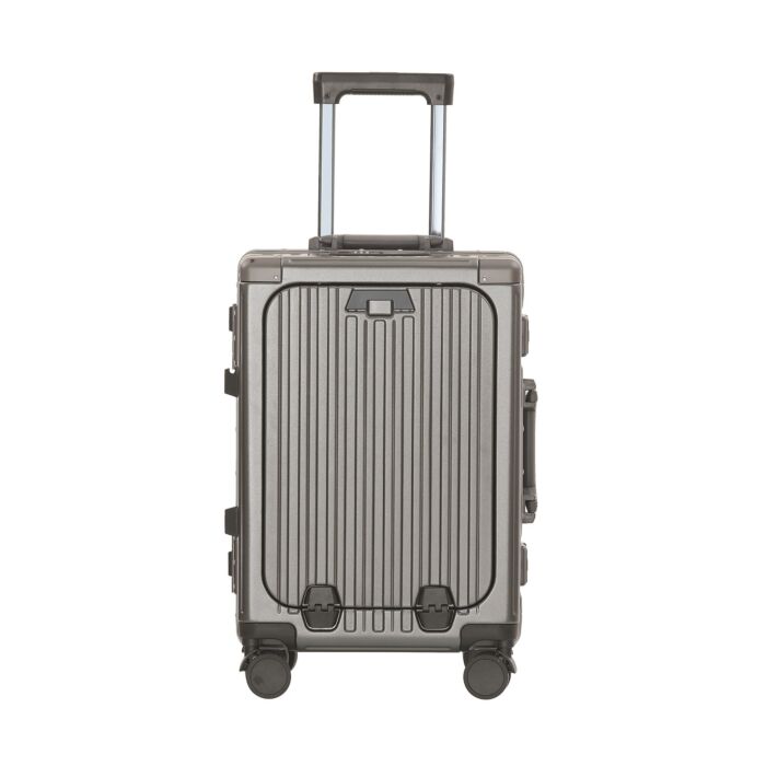 Valise cabine London, 55 cm, avec poche pour ordinateur portable, port USB et serrures TSA