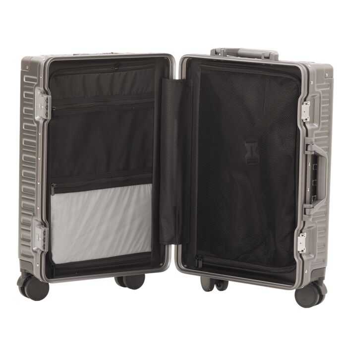 Valise cabine London, 55 cm, avec poche pour ordinateur portable, port USB et serrures TSA