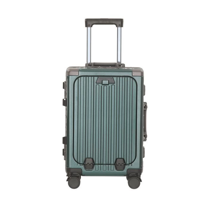 Valise cabine London, 55 cm, avec poche pour ordinateur portable, port USB et serrures TSA