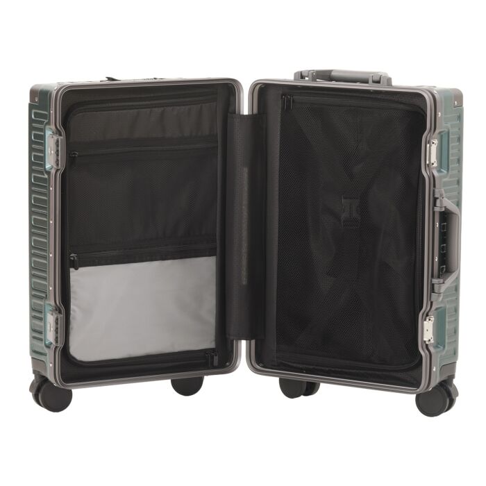 Valise cabine London, 55 cm, avec poche pour ordinateur portable, port USB et serrures TSA