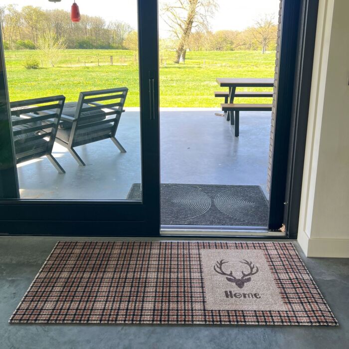 Tapis de passage «Deer Home», antidérapant, 67x150 cm