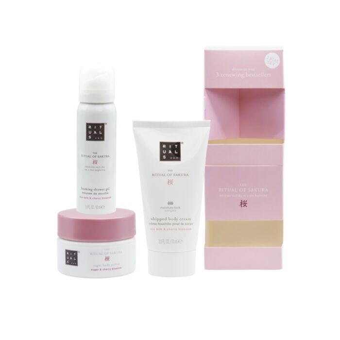 Coffret cadeau Rituals «The Ritual of Sakura», 3 soins phares à la fleur de cerisier et au lait de riz