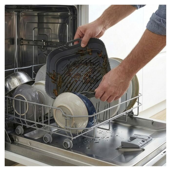 GOURMETmaxx Silikonbackform, 2-teilig, für Heissluftfritteusen ab 4 l, bis 230 °C